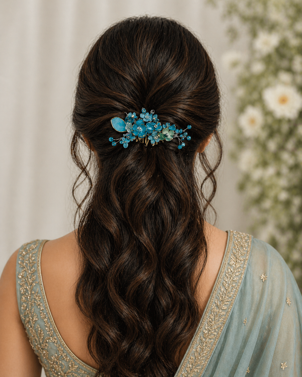 Floral Hair Brooch Clip