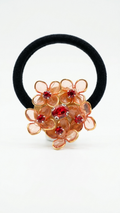 Brooch Petal and crystal Hair Tie (SN-01-0000053)