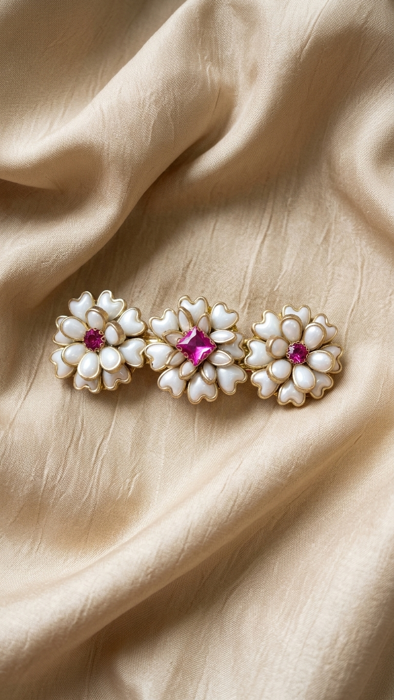 Kundan centre clips  (SN-01-0000023)