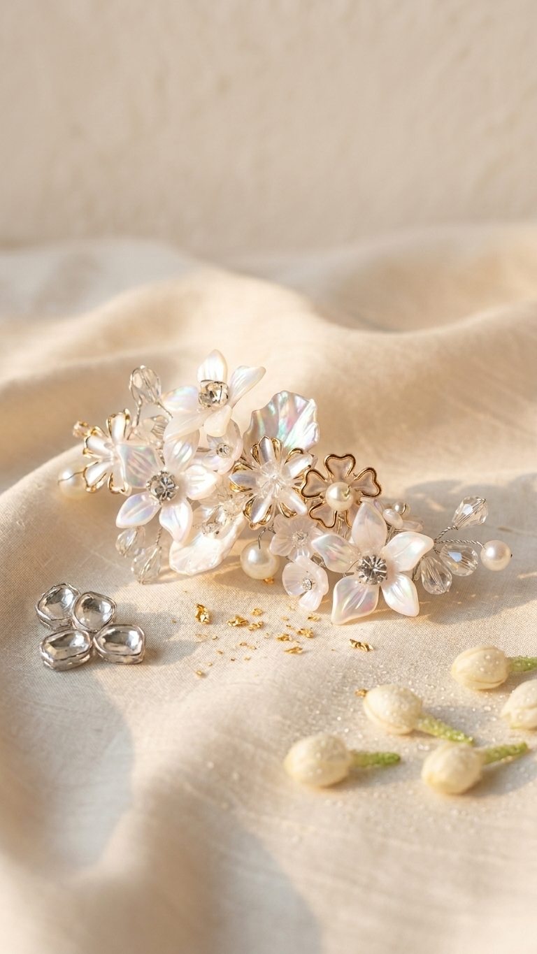 Tira Flroal Brooch Clips. SN-01-0000381
