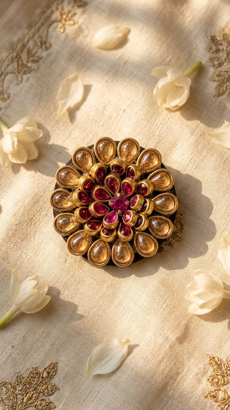 Big Kundan Hair Ties SN-01-0000439