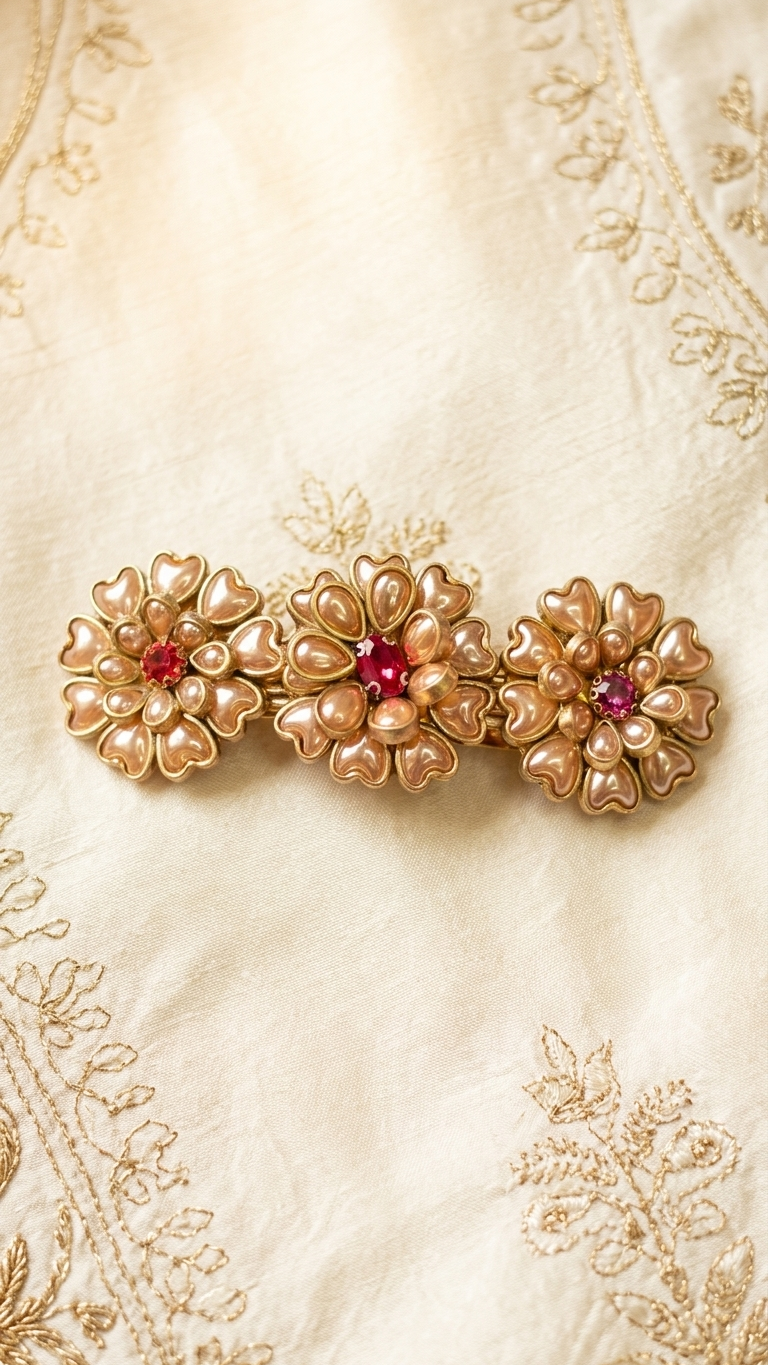 Kundan centre clips  (SN-01-0000022)