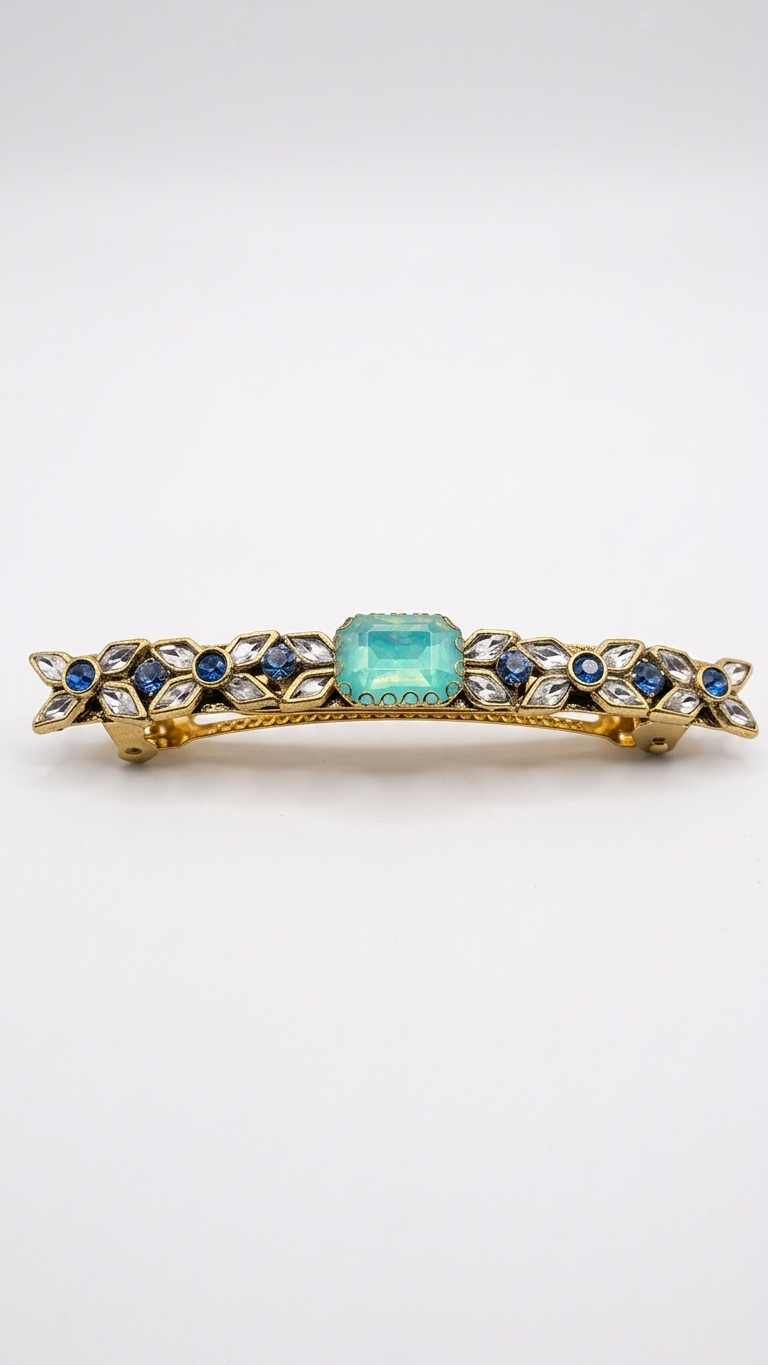 Simple Kundan Clips - 8cm (SN-01-0000010)
