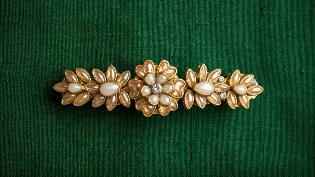 Grand kundan hair clips  SN-01-0000445