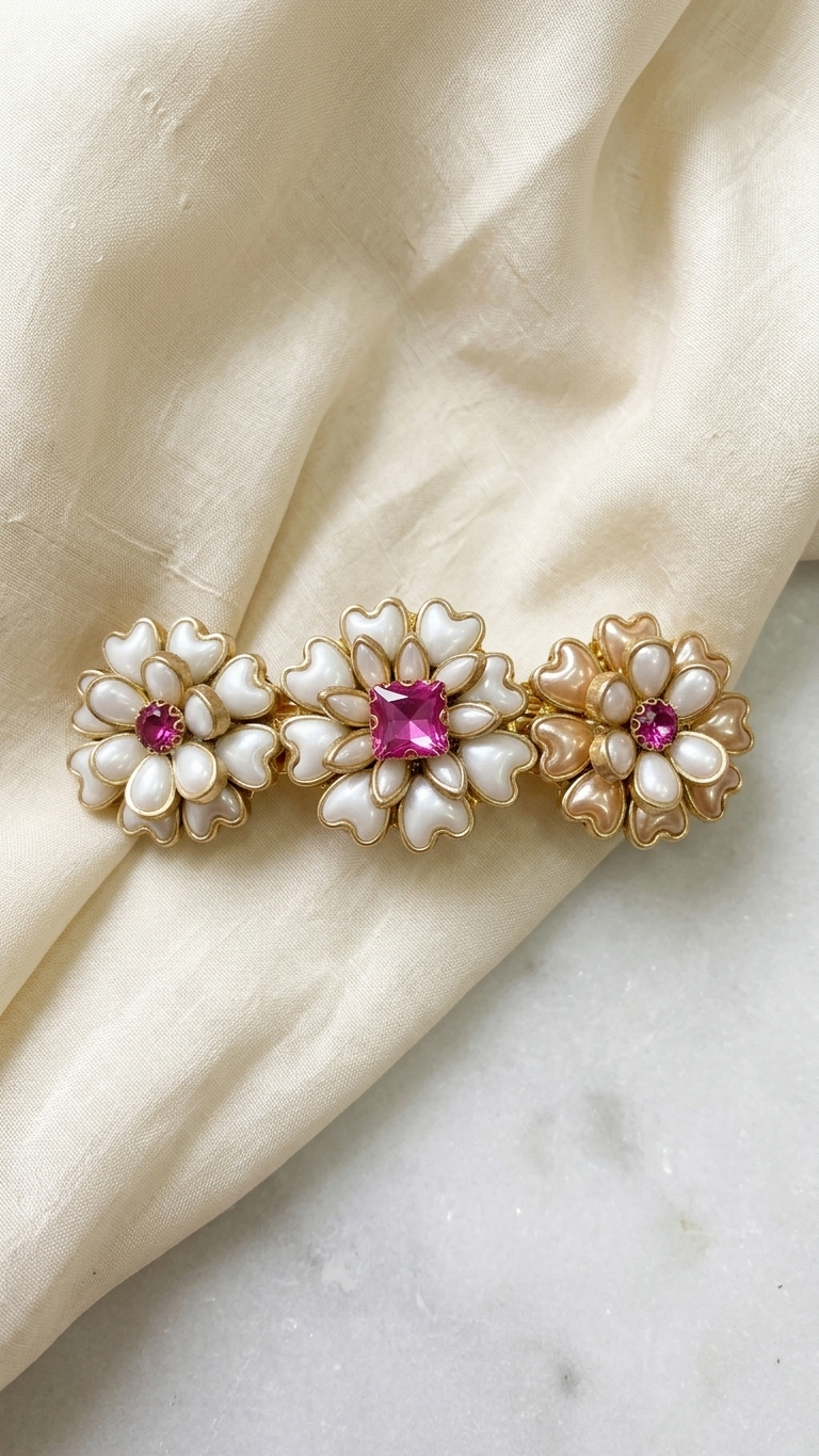 Kundan centre clips  (SN-01-0000023)