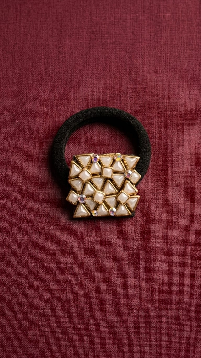Big Kundan Hair Ties SN-01-0000458