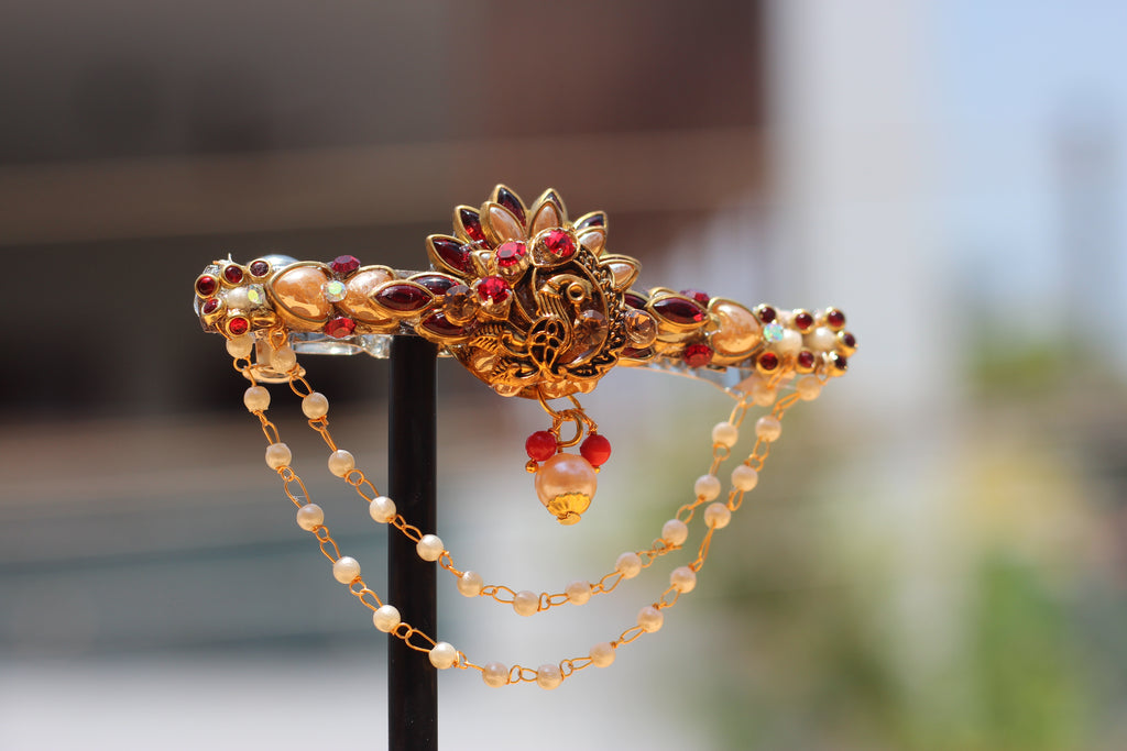 Elegant peacock clips SN-01-0000258