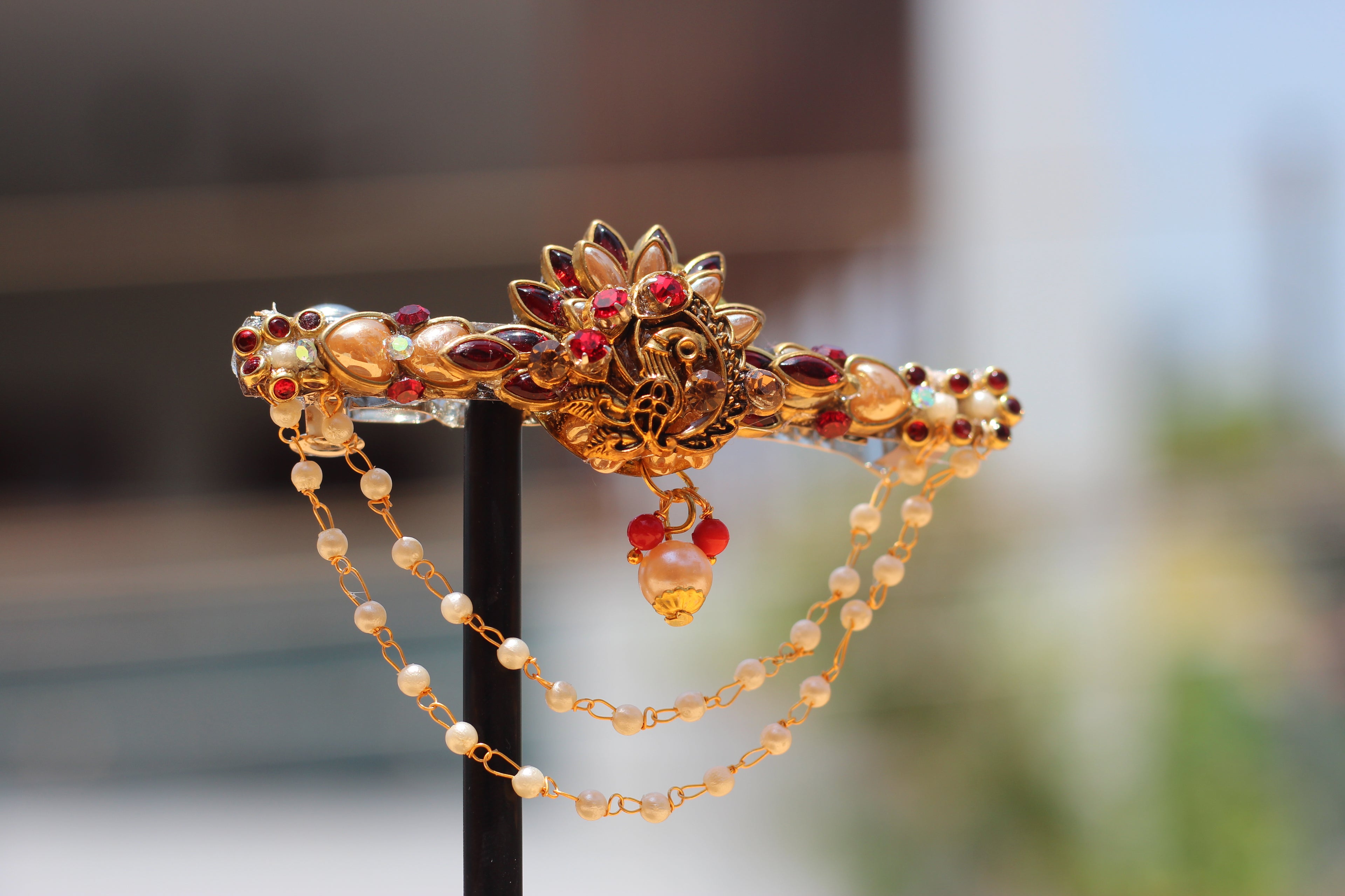 Elegant peacock clips SN-01-0000258