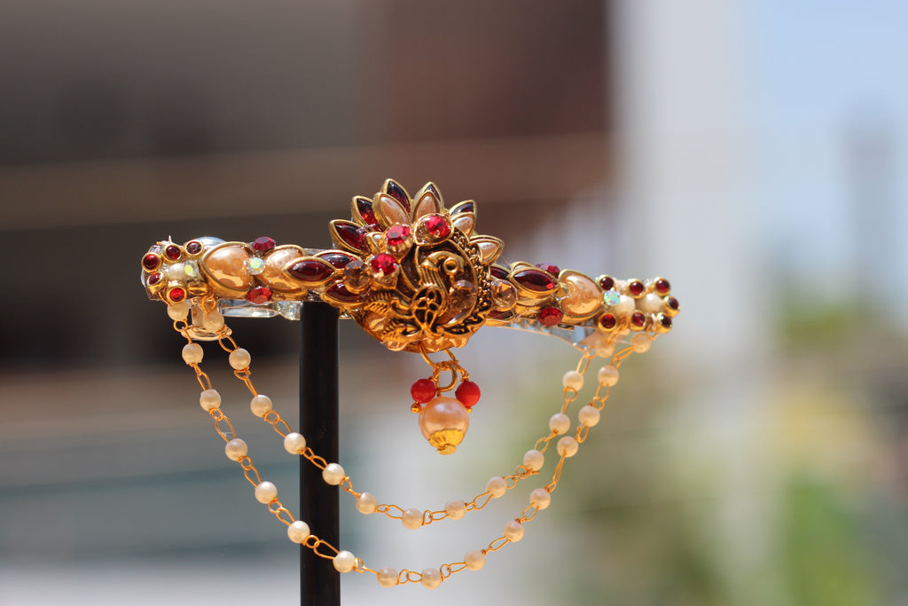 Elegant peacock clips SN-01-0000258