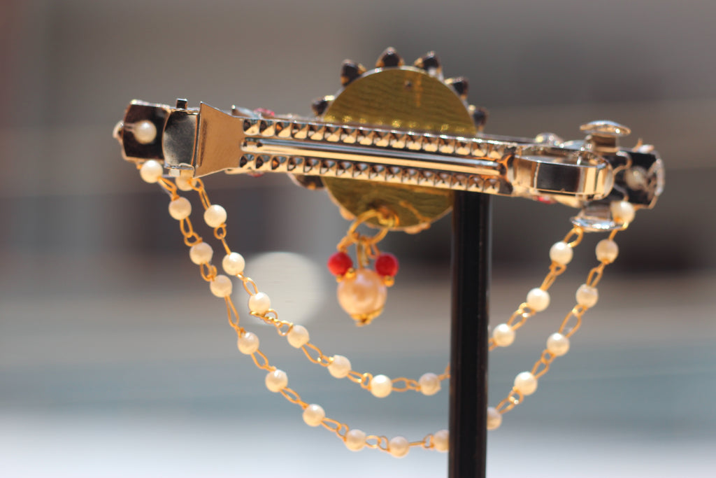 Elegant peacock clips SN-01-0000258
