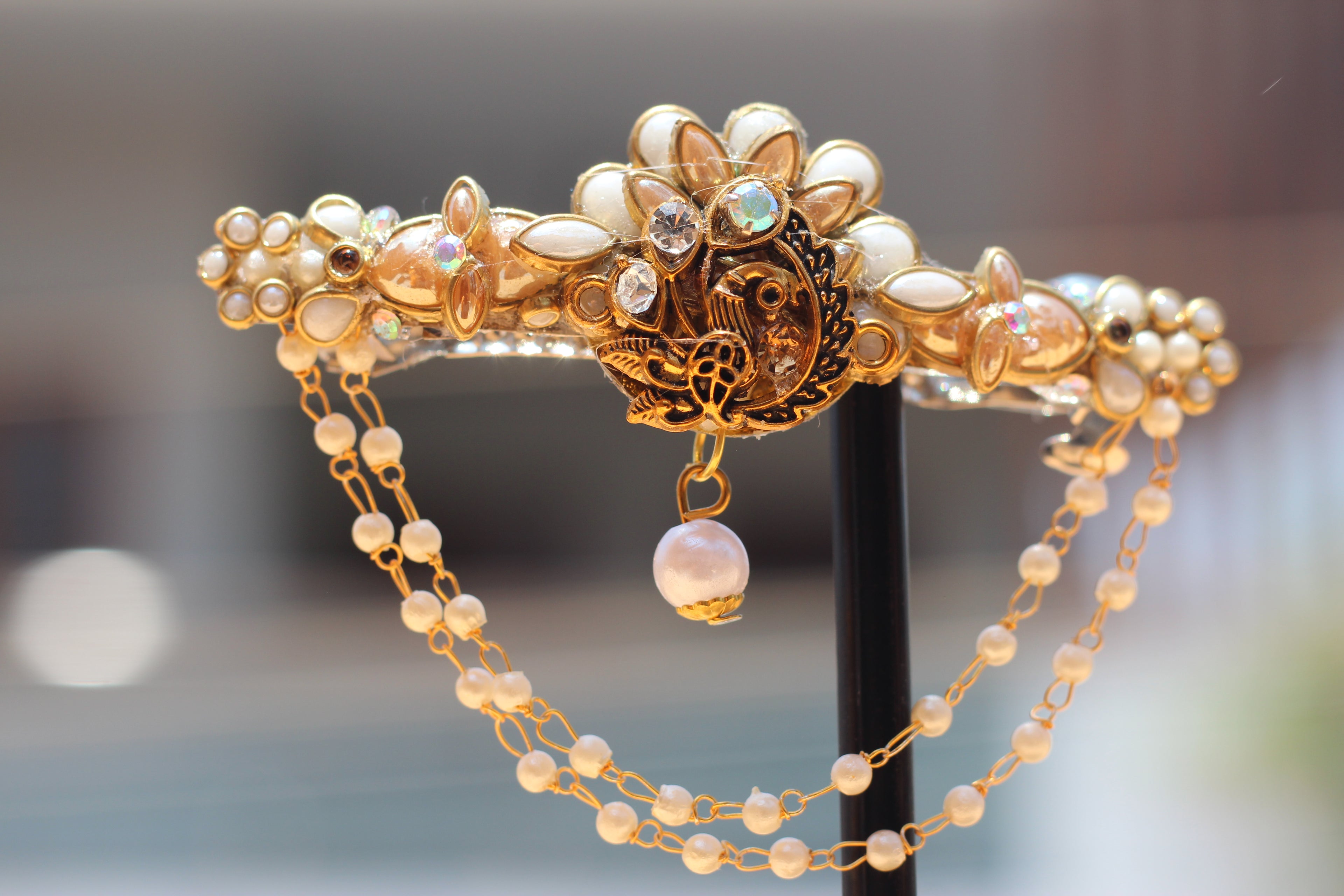 Elegant peacock clips SN-01-0000259