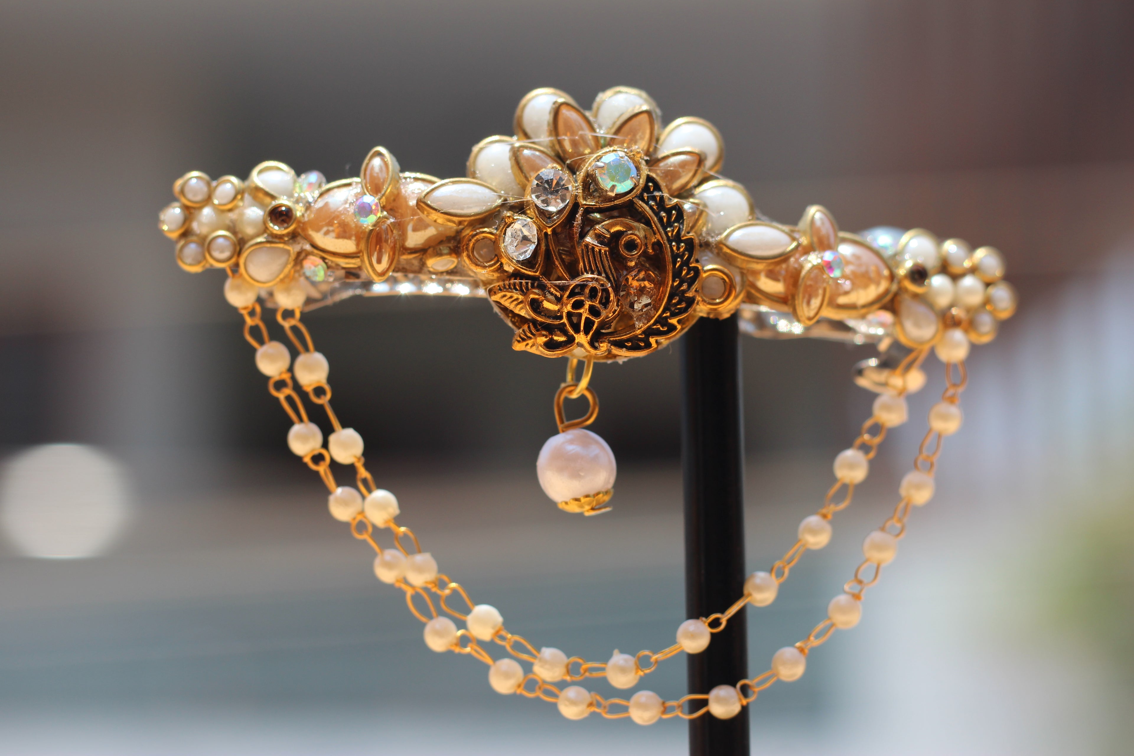 Elegant peacock clips SN-01-0000259