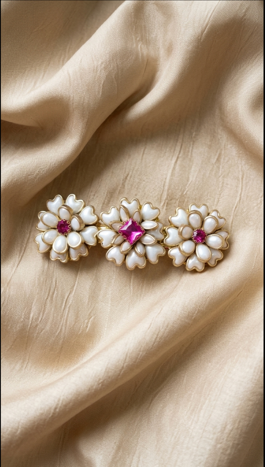 Silk saree kundan clips SN-01-0000391