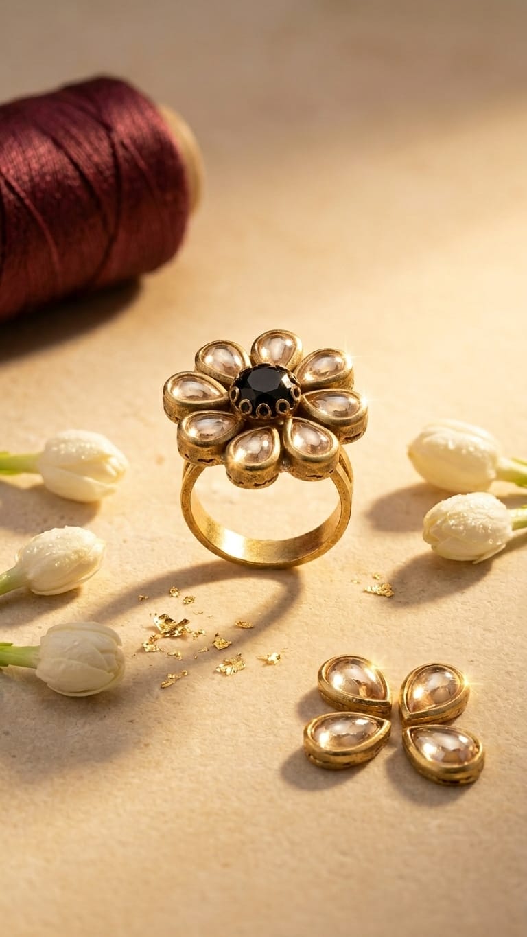 Kundan Finger rings SN-01-0000378