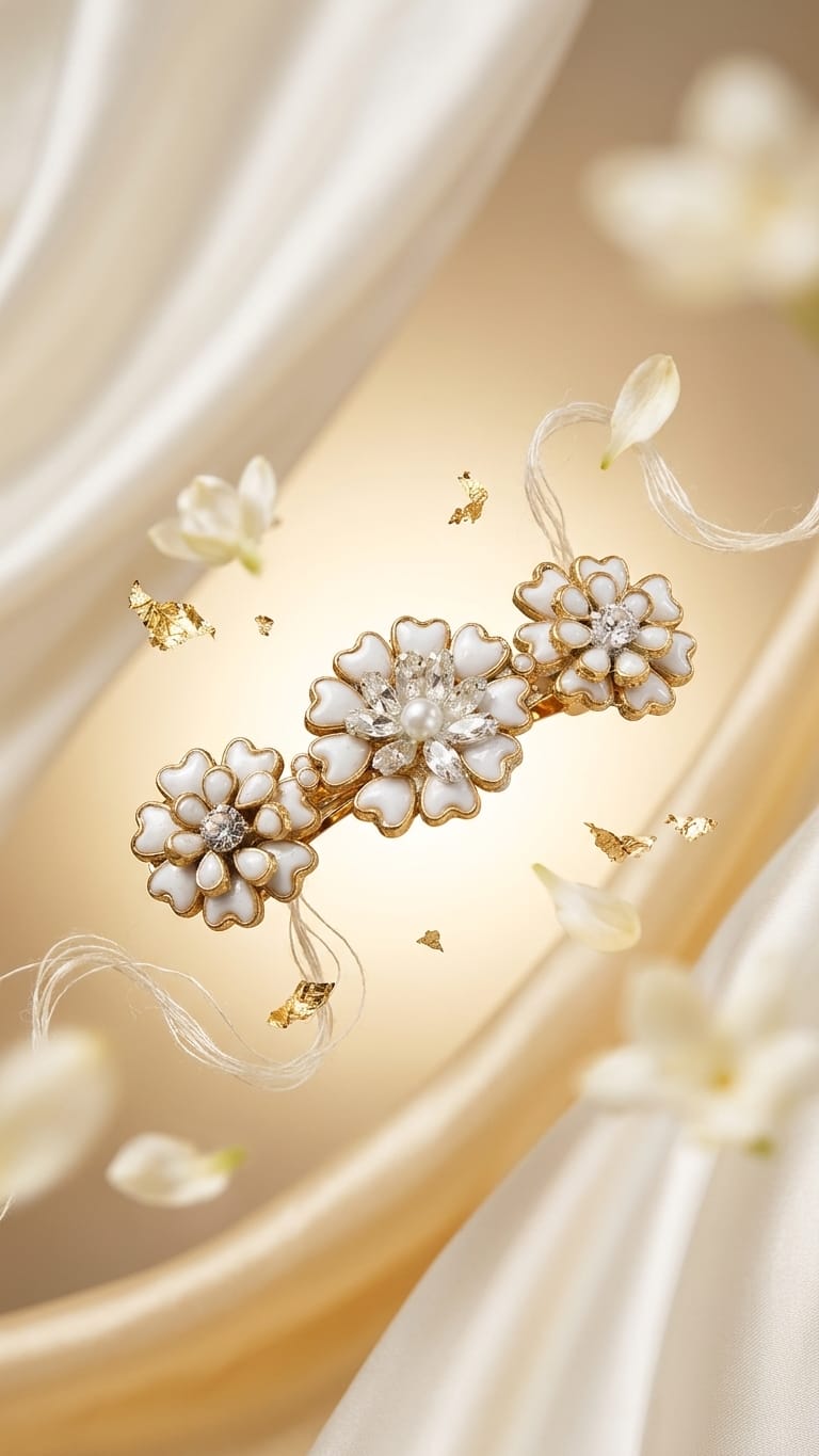 Silk saree kundan clips SN-01-0000387