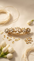 Silk saree kundan clips SN-01-0000388