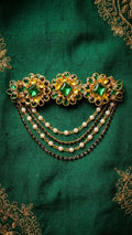 Silk saree kundan clips SN-01-0000393