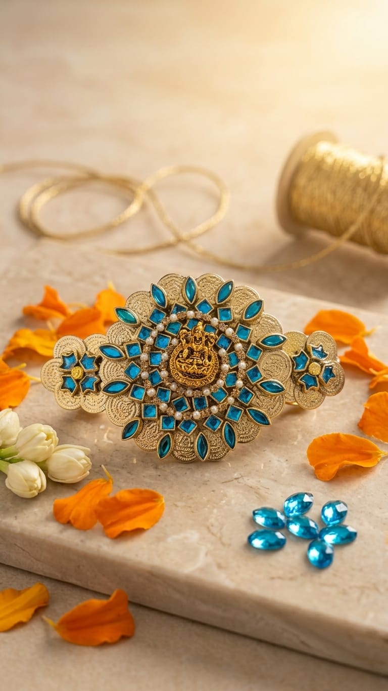 Silk saree kundan clips SN-01-0000411