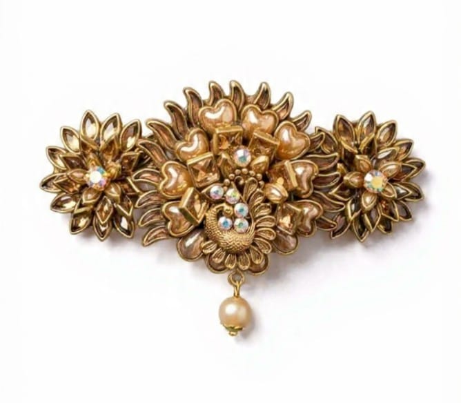 Silk saree kundan clips SN-01-0000413