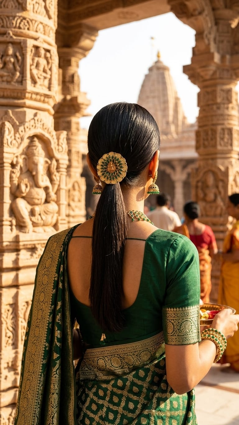 Big Kundan Hair Ties  SN-01-0000414