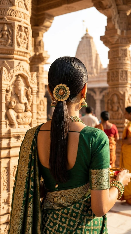 Big Kundan Hair Ties  SN-01-0000414