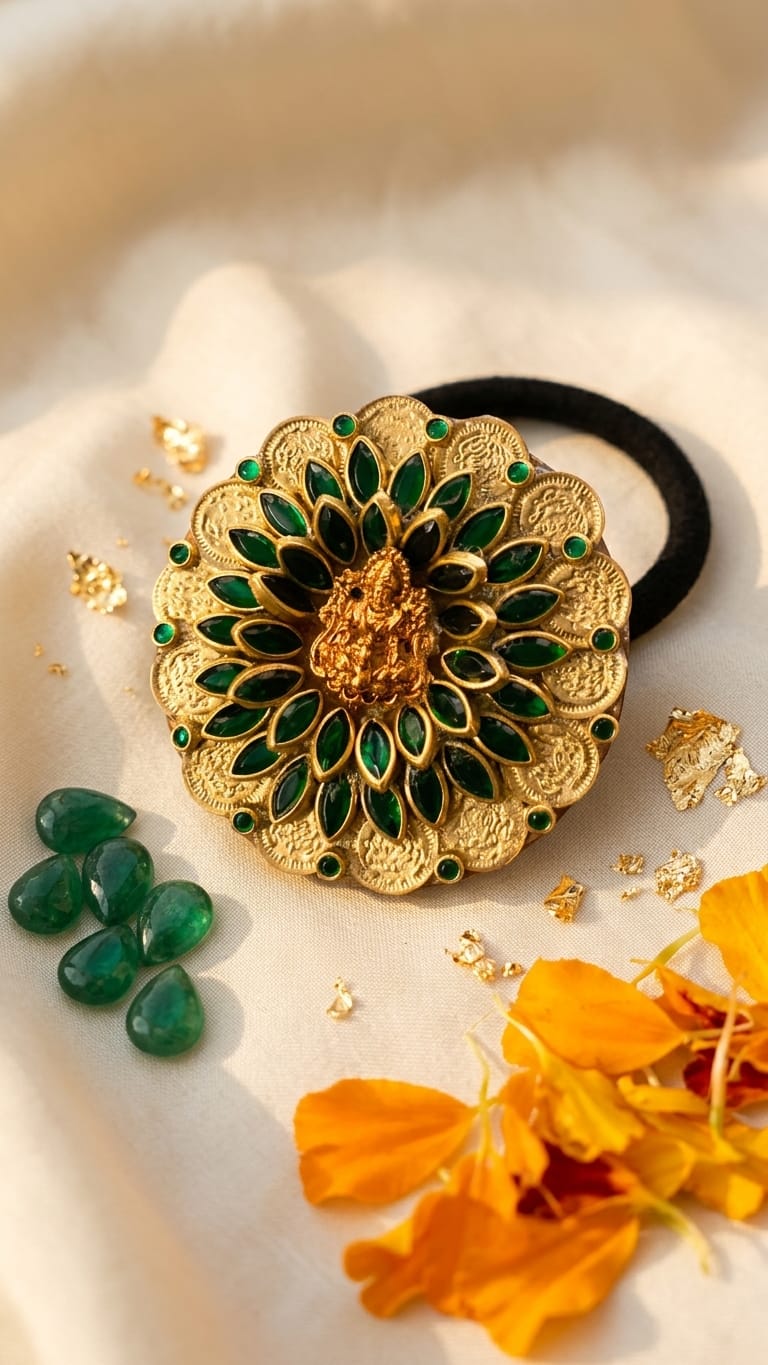 Big Kundan Hair Ties  SN-01-0000414