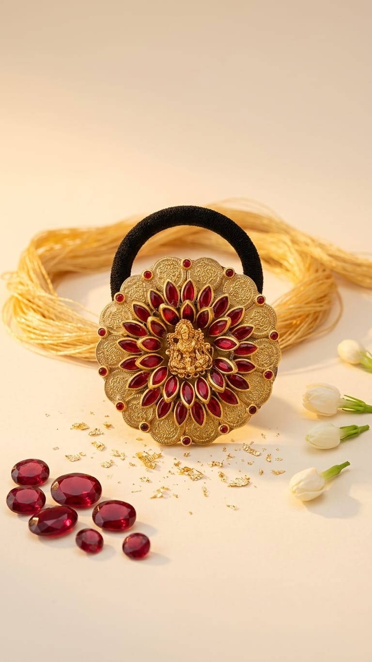 Big Kundan Hair Ties  SN-01-0000415