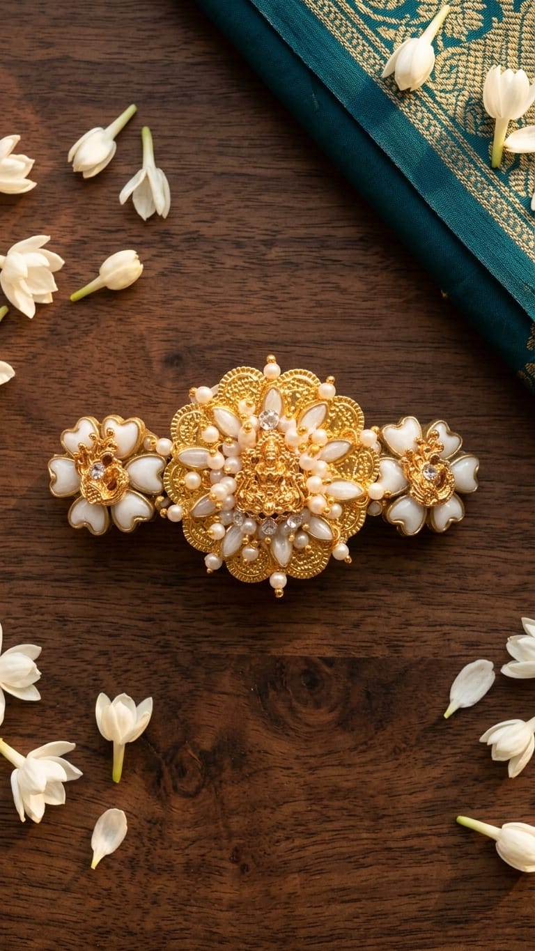 Grand kundan hair clips SN-01-0000414
