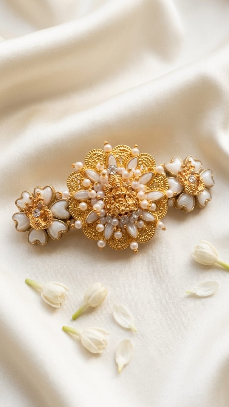 Grand kundan hair clips SN-01-0000414