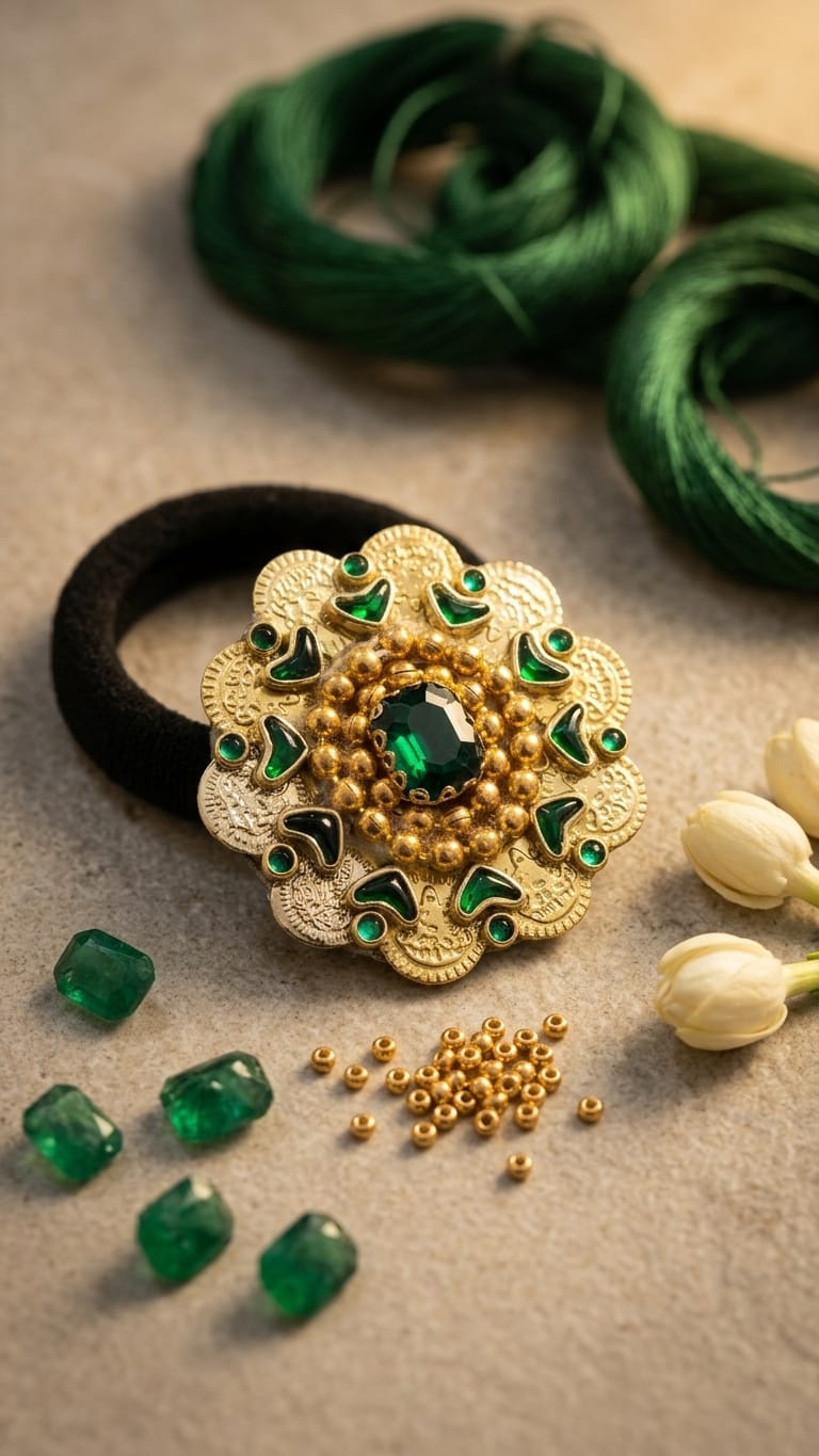Big Kundan Hair Ties  SN-01-0000415