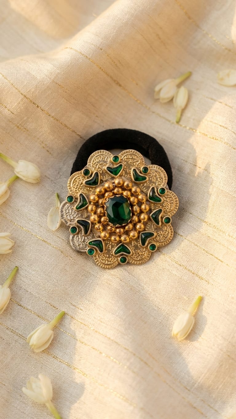Big Kundan Hair Ties  SN-01-0000415