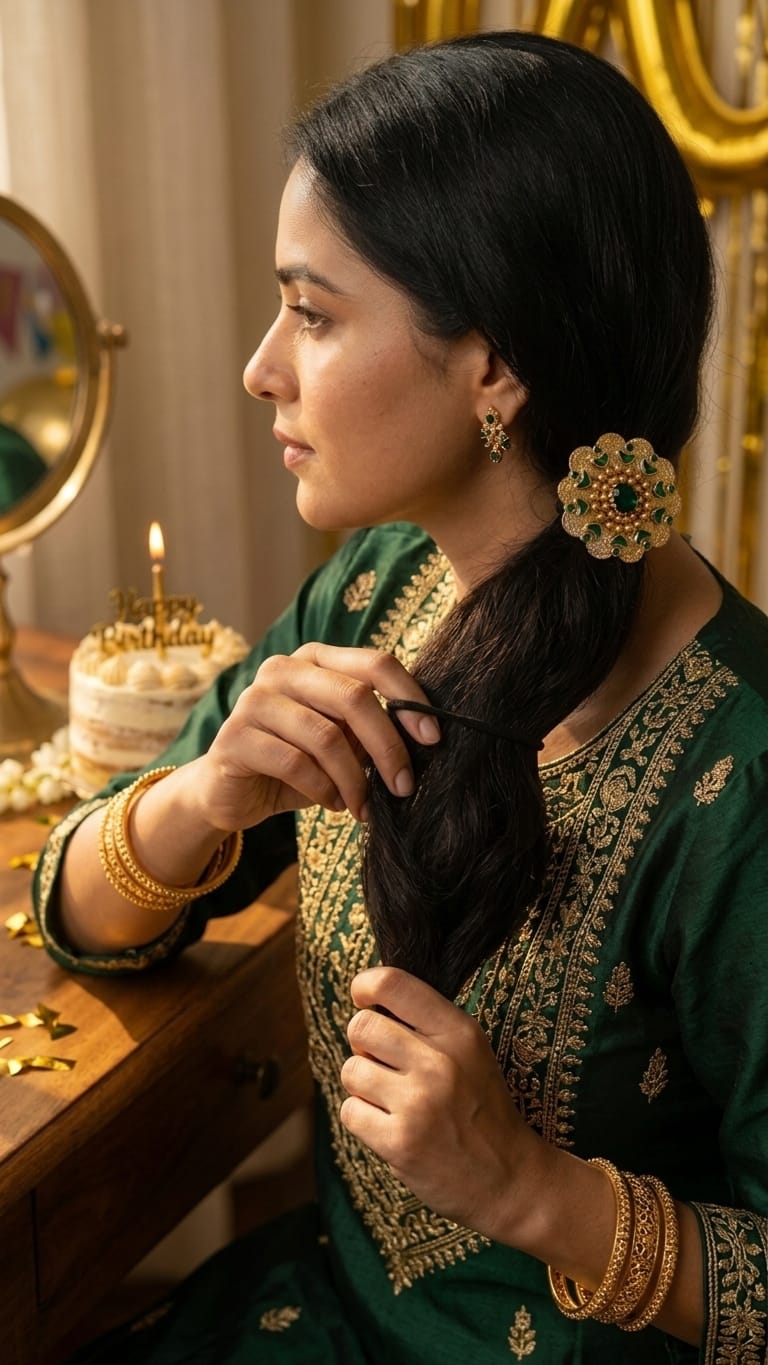 Big Kundan Hair Ties  SN-01-0000415