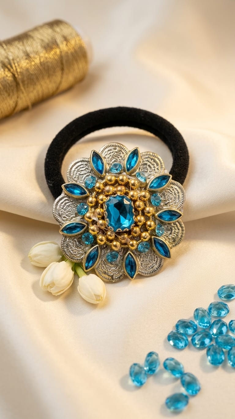 Big Kundan Hair Ties  SN-01-0000417
