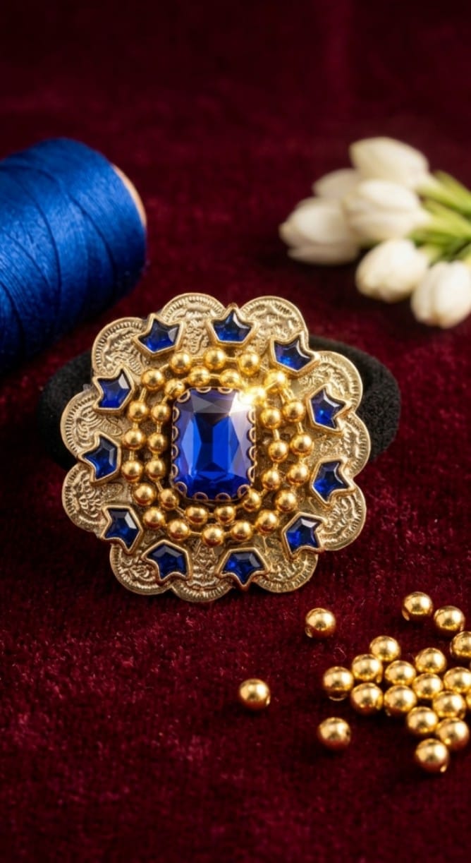 Big Kundan Hair Ties  SN-01-0000418
