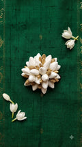 The Ivory Jasmine & Gold Blossom Clip