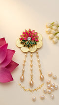 The Lakshmi Lotus & Coin Brooch
