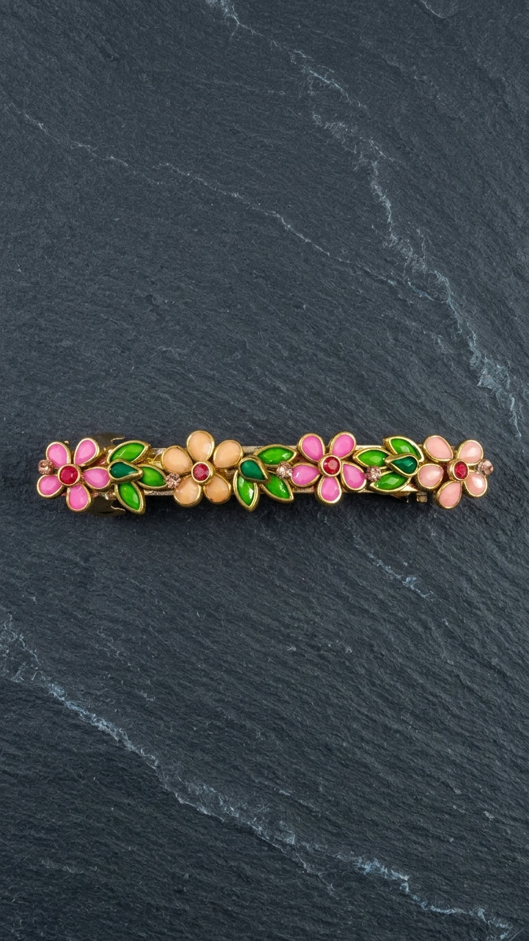 Simple Floral Centre Clip 8cm (SN-01-0000033)