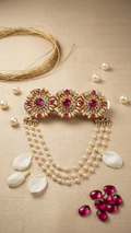 3-Tier Pearl Chain Hair Clip SN-01-0000182