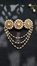 Party wear pearl Kundan hair clip SN-01-0000155