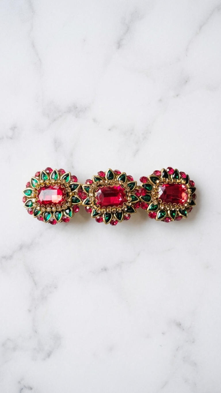 Grand Kundan Hair Clips (SN-01-0000020)