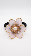 Brooch Petal and crystal Hair Tie (SN-01-0000052)
