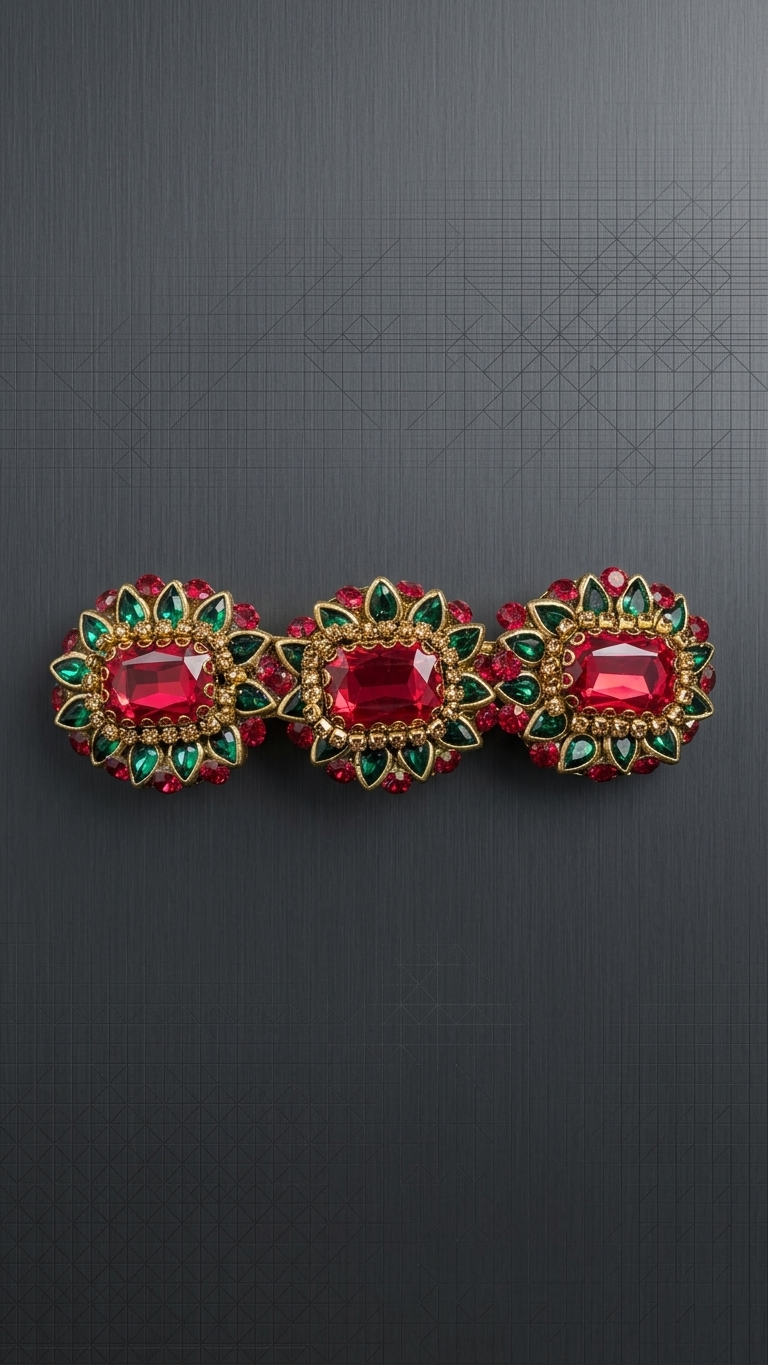 Grand Kundan Hair Clips (SN-01-0000020)