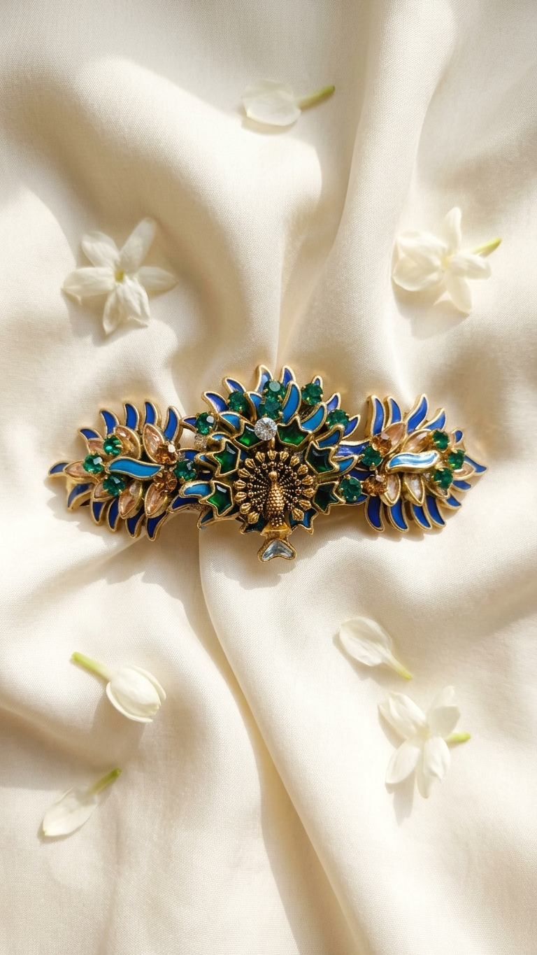 Elegant peacock clips SN-01-0000234