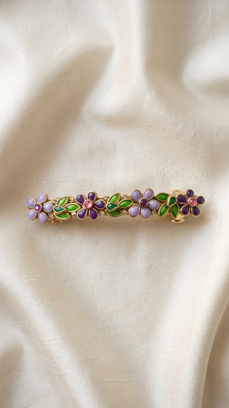 Simple Floral Centre Clip 8cm (SN-01-0000034)