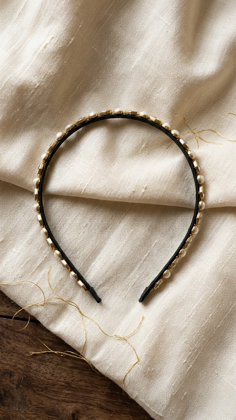 Kundan hair band SN-01-0000188