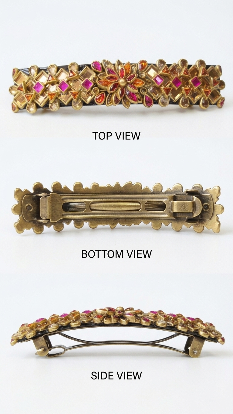 Large barrette clip/ponytail clip(10cm*2cm) SN-01-0000087