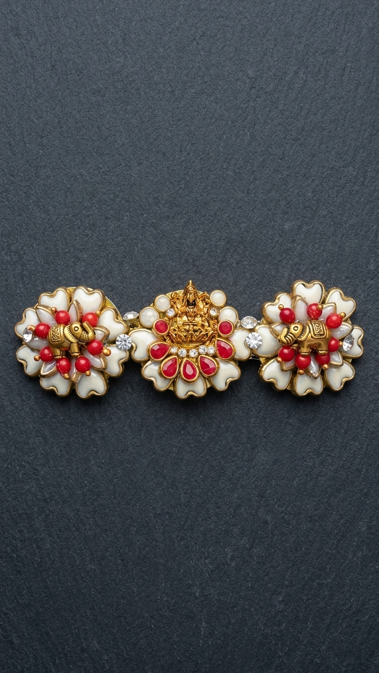 Kundan centre clips  (SN-01-0000024)