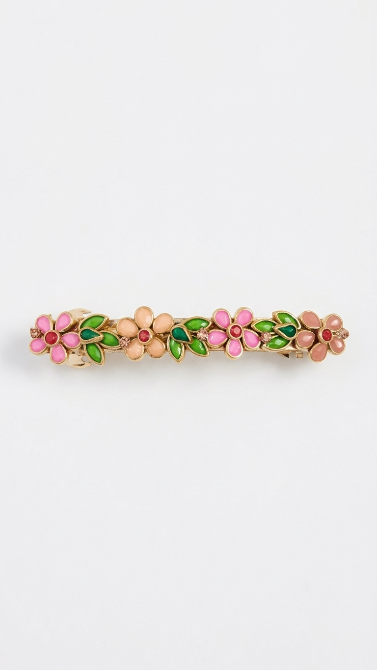 Simple Floral Centre Clip 8cm (SN-01-0000033)