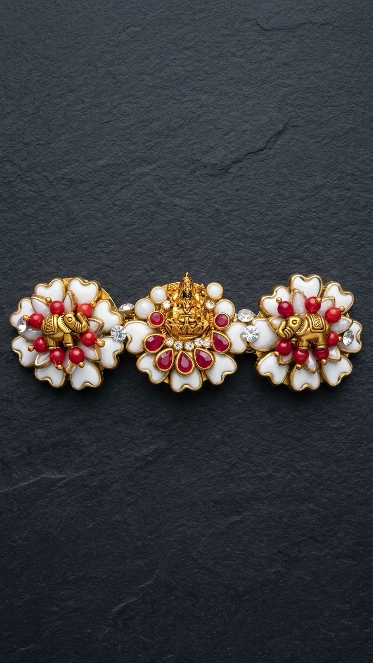 Kundan centre clips  (SN-01-0000024)