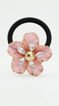 Brooch Petal and crystal Hair Tie (SN-01-0000054)